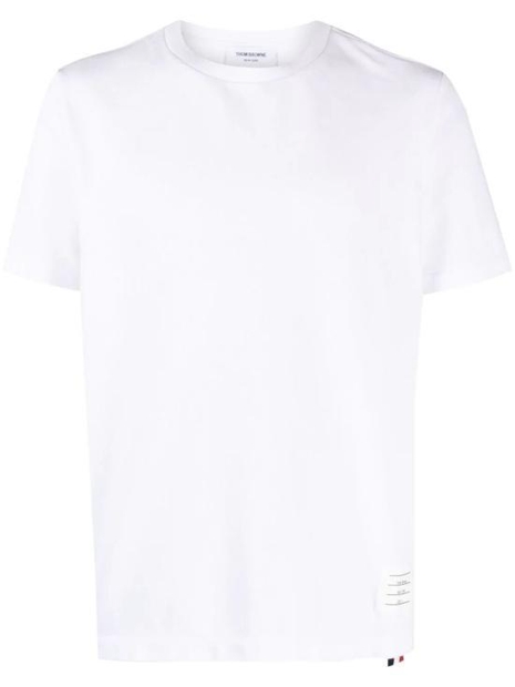 [해외배송] 24FW 톰브라운 반팔 티셔츠 MJS056A00050 100 WHITE