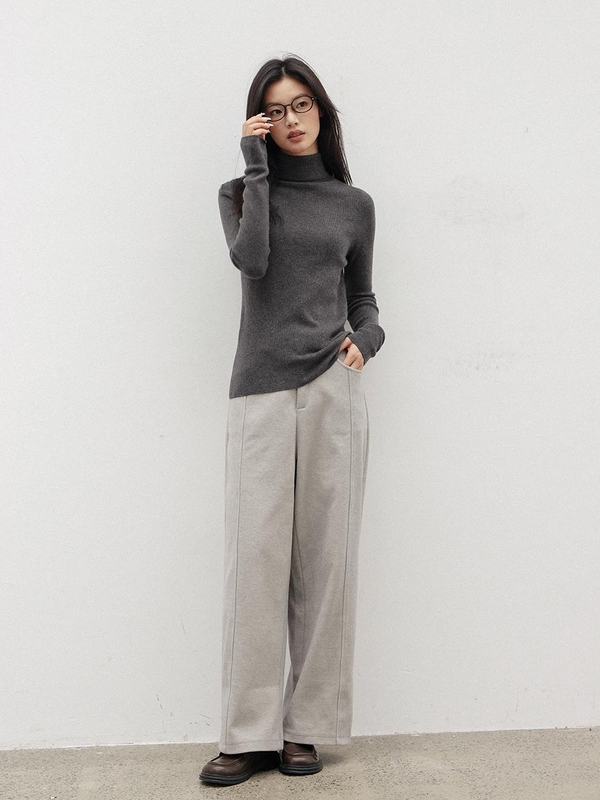 LS_Casual straight long pants