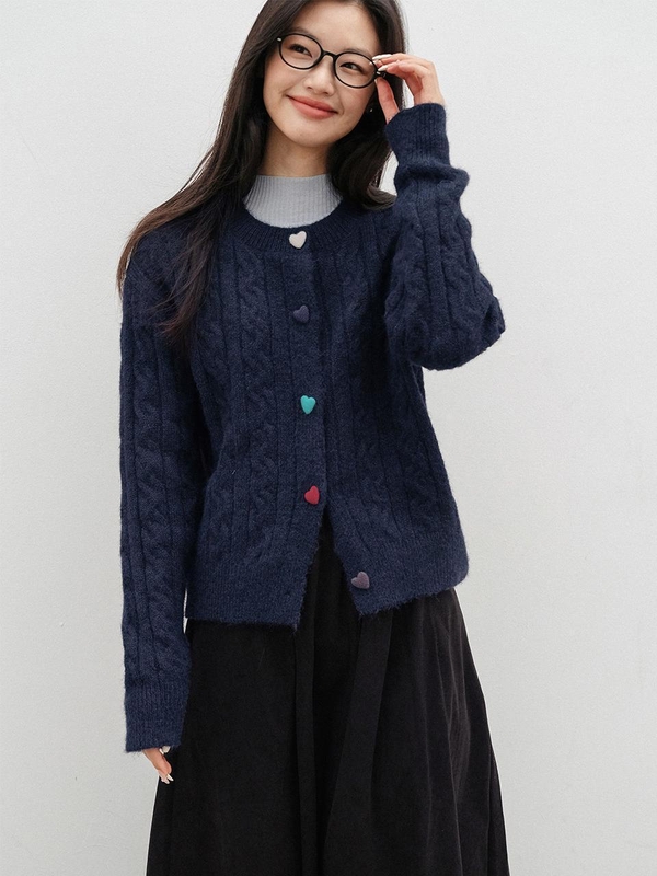 LS_Colorful heart button cardigan_3color