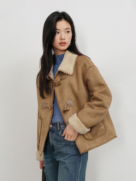 LS_Casual suede mustang jacket