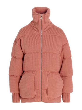 [해외배송] 22FW 옌키옌키 패딩 KNITTEDMICHLINROPECOTTONROPEPEACH Pink