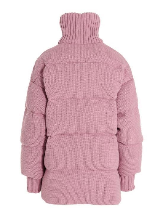 [해외배송] 22FW 옌키옌키 패딩 KNITTEDMICHLINROPECOTTONROPEPINK Purple