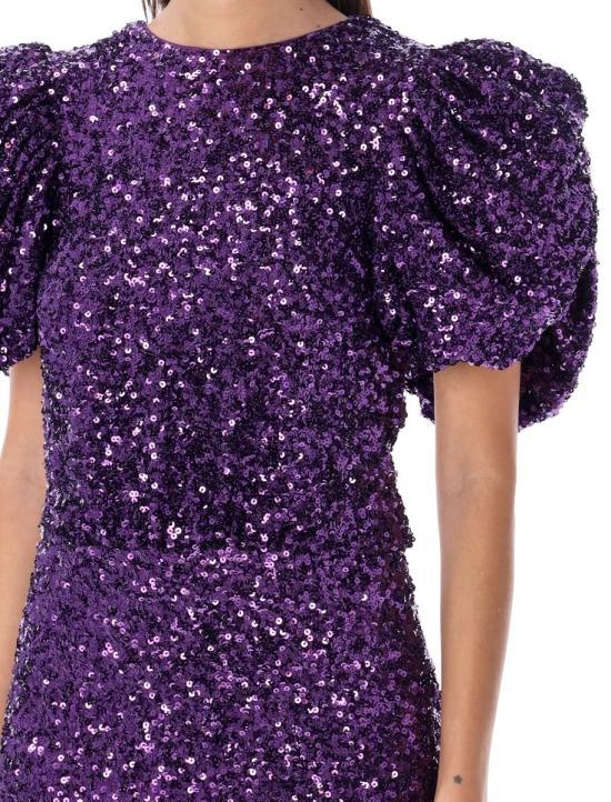 [해외배송] 24SS 로테이트 바이 크리스텐슨 미디 원피스 24P1115792073SEQUIN 193540 PURPLE MAGIC