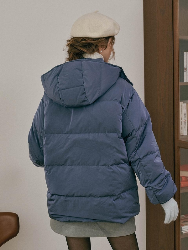 DD_Dark blue duck down jacket