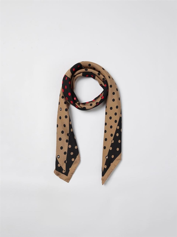 막스마라 FW24 Foulard in seta animalier Max Mara 2424546141600 006 Camel