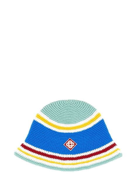 카사블랑카 FW24 BEANIE HAT APF24-HAT-057_01BLUMULTI BLUE