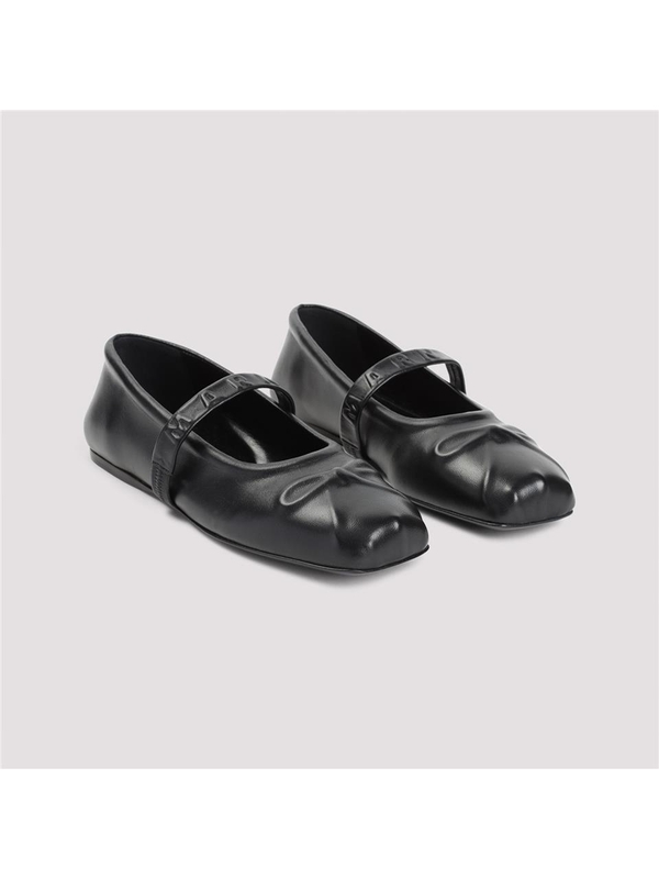 마르니 SS25 Marni Mary Jane Ballerinas MJMS007700.P3628 Black