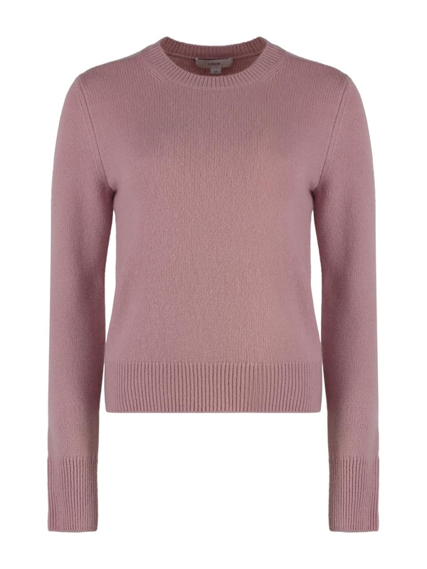 빈스 SS25 Crew-neck cashmere sweater V087179656_556DOS Pink