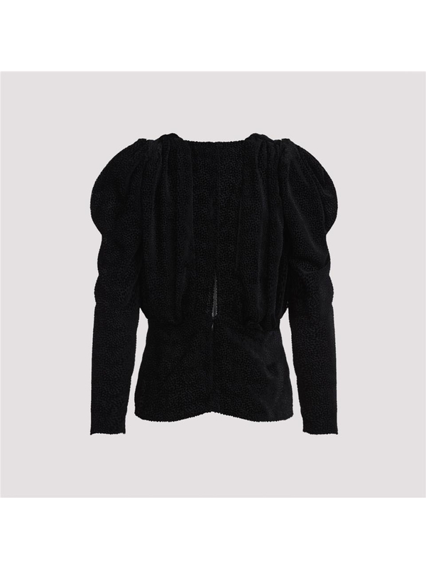 이자벨마랑 FW24 Isabel Marant Marlin Blouse HT0534FA.B4J02I Black