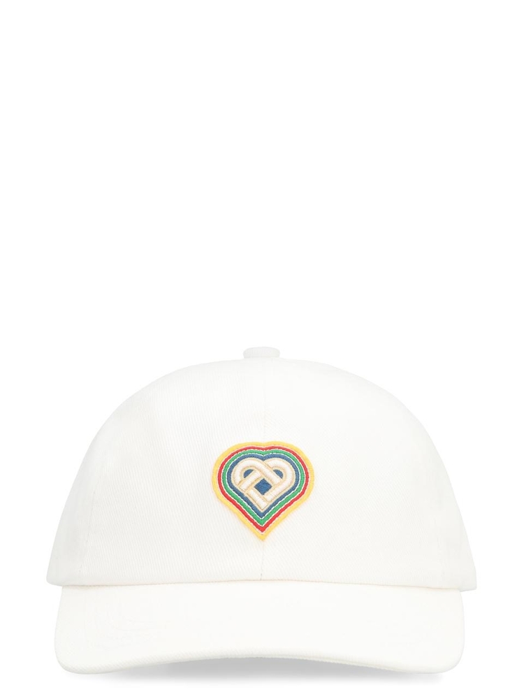 카사블랑카 FW23 Logo baseball cap AF23HAT00205_05 White