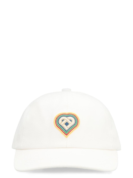 카사블랑카 FW23 Logo baseball cap AF23HAT00205_05 White