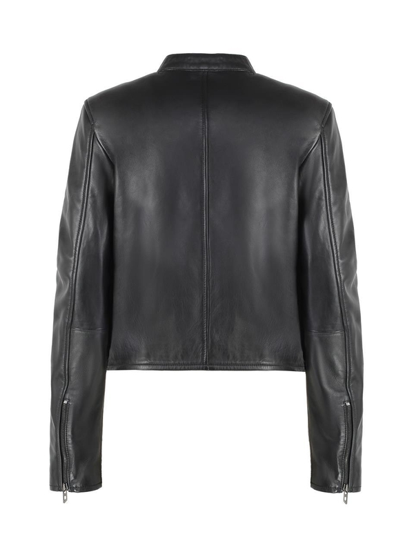 디젤 FW24 L-Ayla leather biker jacket A145650AJIR_9XX black