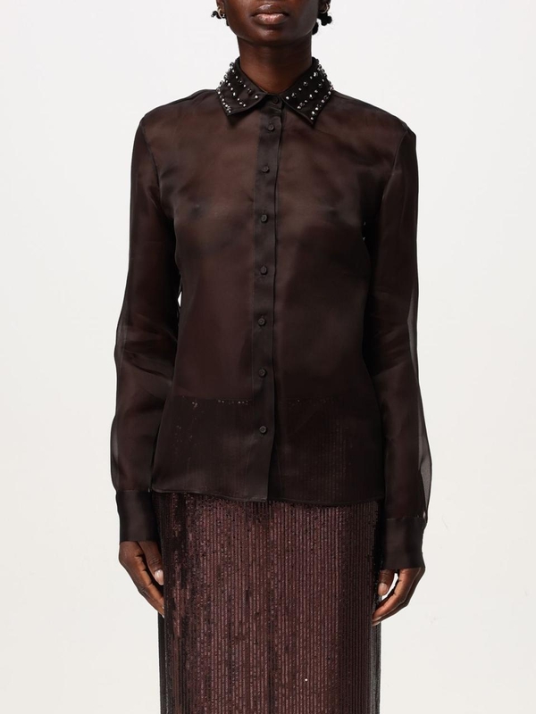 파비아나필리피 FW24 Womens shirt fabiana filippi CAD224F287L058 1257 Brown