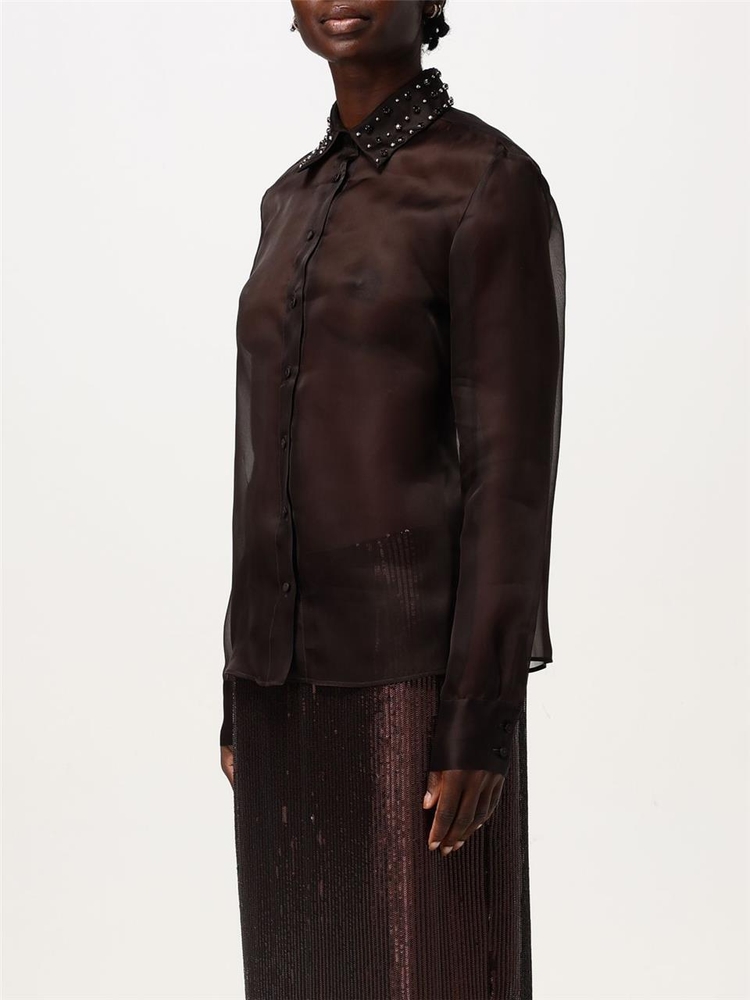 파비아나필리피 FW24 Womens shirt fabiana filippi CAD224F287L058 1257 Brown