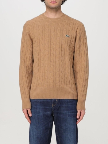 라코스테 FW24 Lacoste pullover in wool knit AH2924 02S Sand