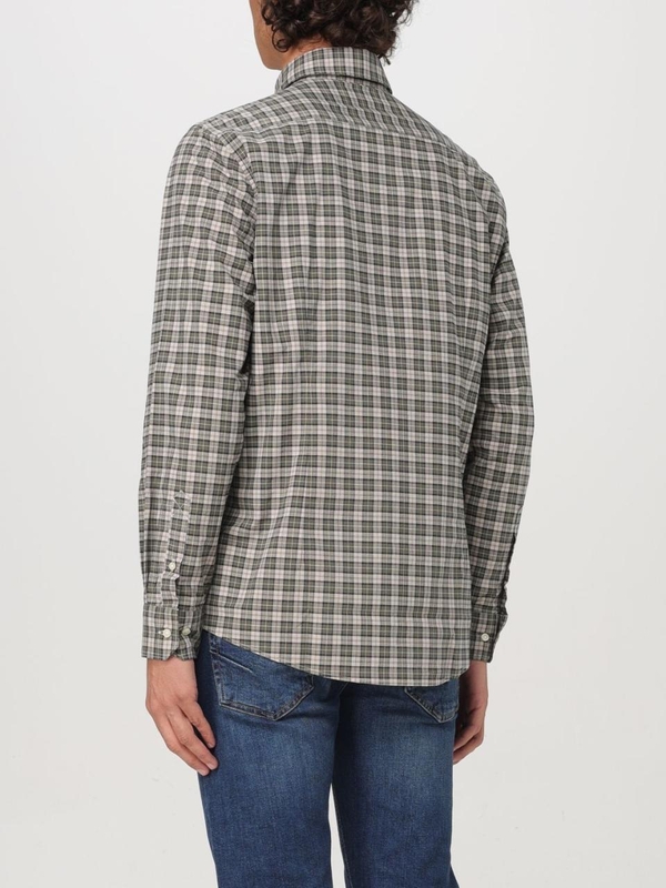 바버 FW24 Barbour Check Cotton Blend Shirt MSH5023 TN16 Beige