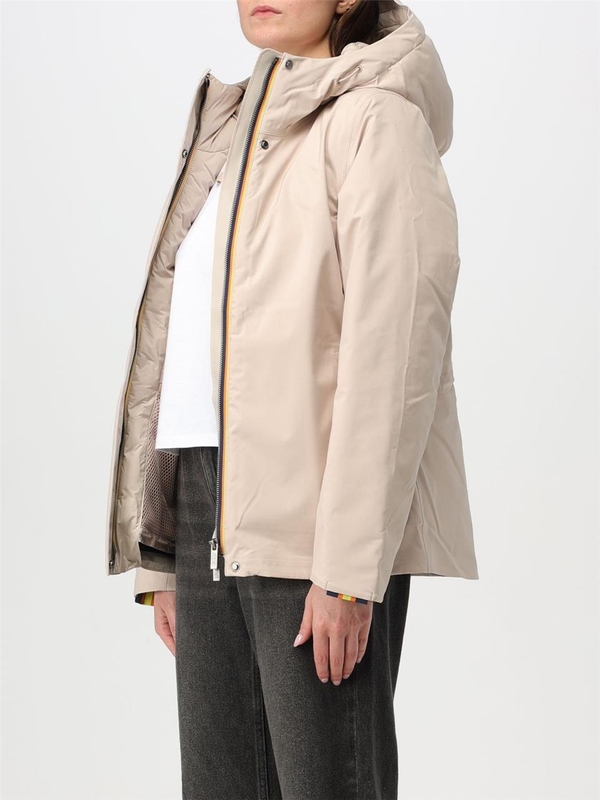 까웨 FW24 Giubbotto K-Way in nylon K5136EW AR8 Beige