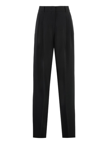 막스마라 스튜디오 FW24 Latina high-waist crepe trousers LATINA2426136031600_001 black