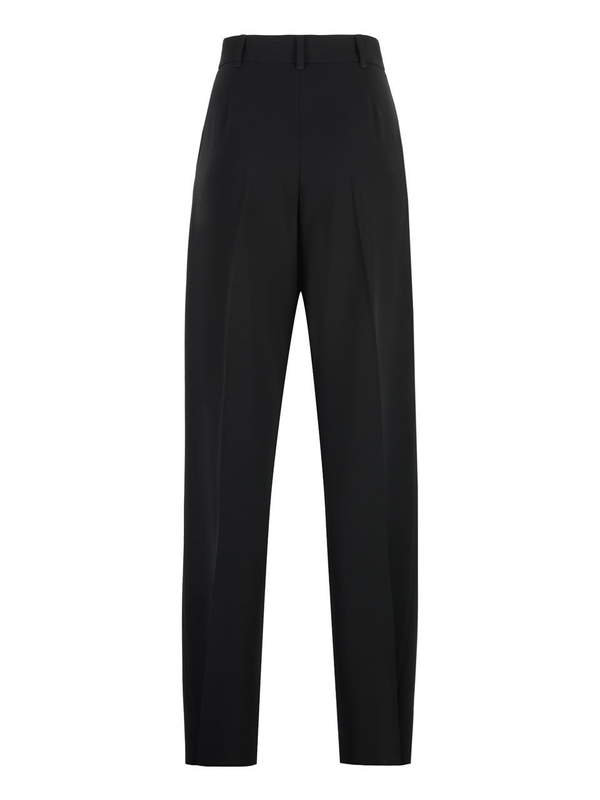 막스마라 스튜디오 FW24 Latina high-waist crepe trousers LATINA2426136031600_001 black