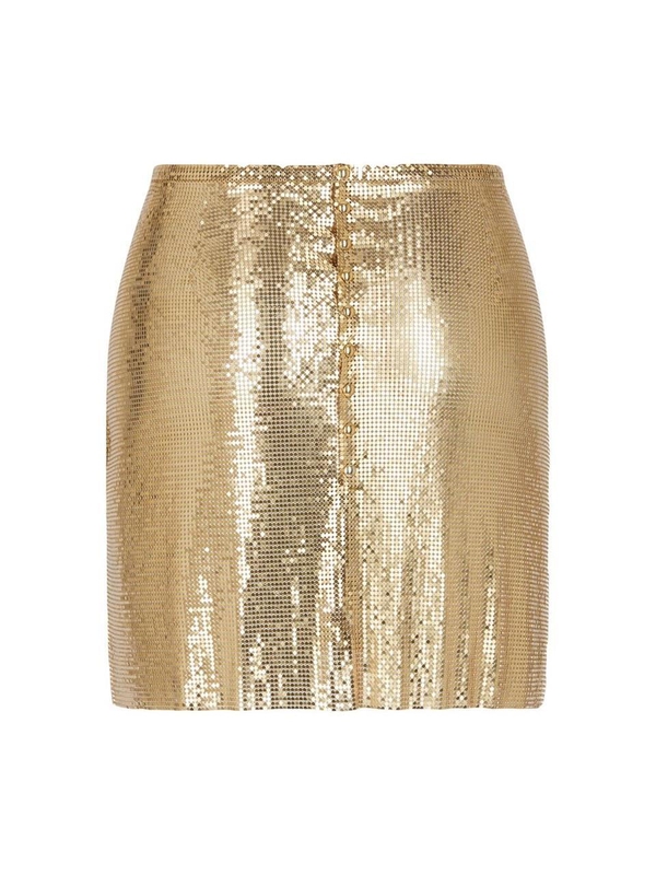 파코라반 SS25 Skirt Paco Rabanne 25PIJU012 MHO006 P794 GOLD