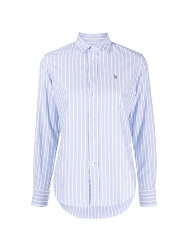 랄프 로렌 SS25 Shirt Ralph Lauren 211891377004  BLUWH BLUE/WHITE