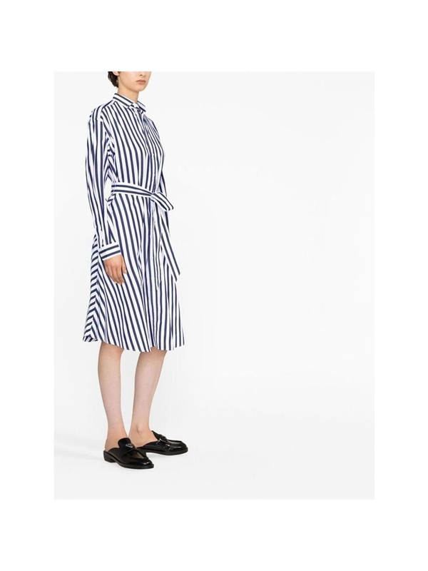 랄프 로렌 SS25 Dress Ralph Lauren 211891428001  NAVWH BLUE/WHITE