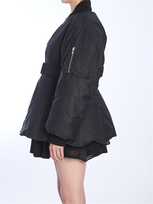 알라이아 SS25 Black Belted Bomber  AA9V0427_W005A_995 BLACK