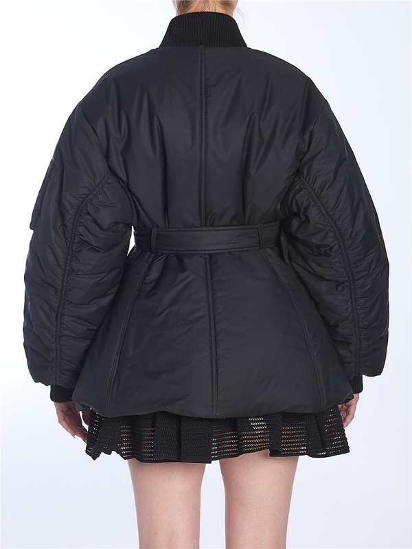 알라이아 SS25 Black Belted Bomber  AA9V0427_W005A_995 BLACK