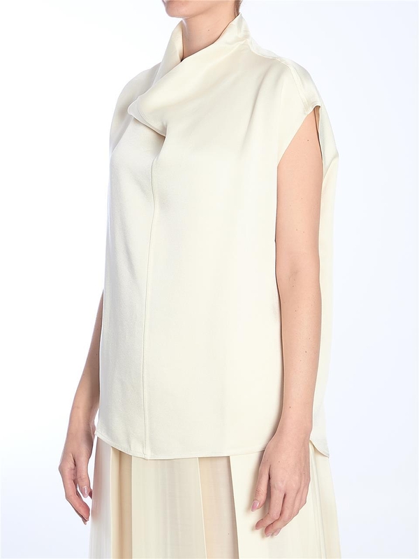 토템 SS25 Ivory Collared Sleveless Top 251WRT0460_FB0344_070 IVORY