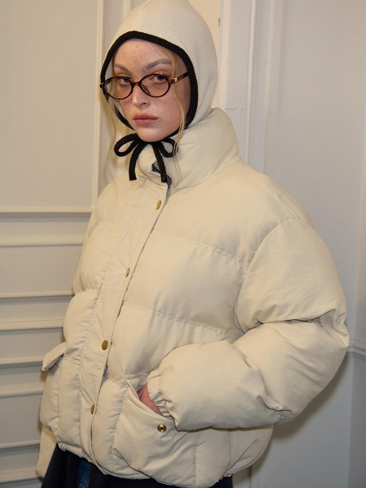 Classic Puffer Jacket_ Ivory