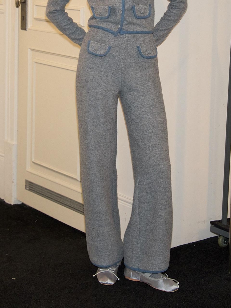 Cozy Knit Pants_ Gray