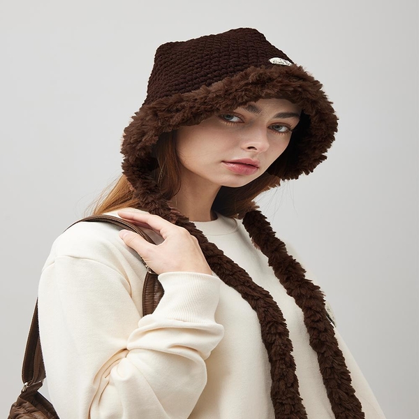 Knitting Baraclava [BROWN]