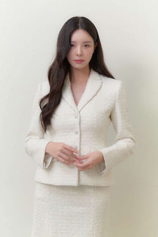 Tweed Signature Tailored Jacket / Ivory(2color)