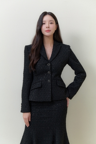 Tweed Signature Tailored Jacket / Black(2color)