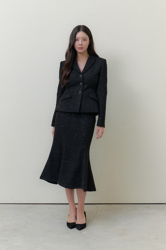 Tweed Signature Tailored Jacket / Black(2color)