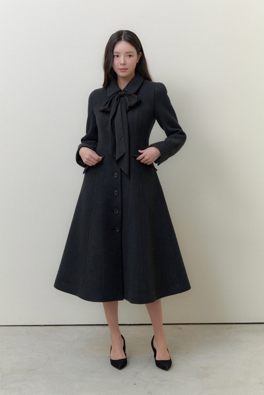 Signature Wool Flare Coat / Black(2color)