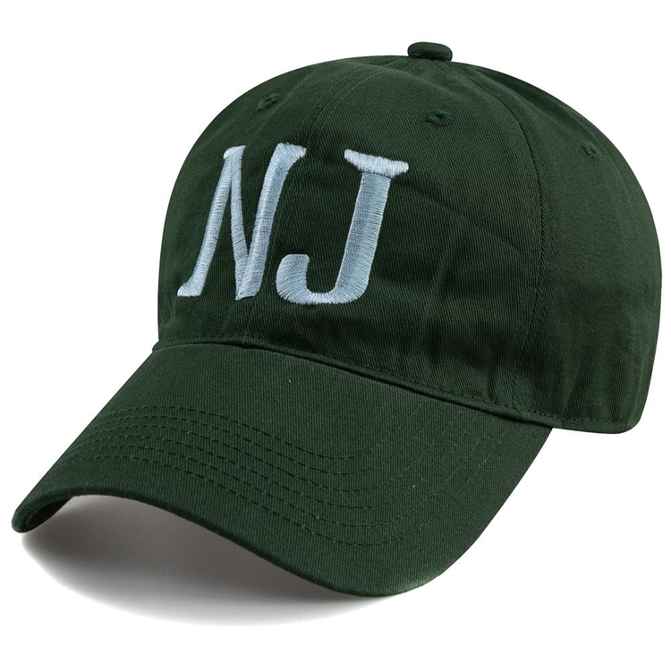 New Jersey N.J BALL CAP-DARK GREEN