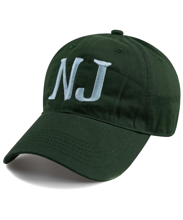 New Jersey N.J BALL CAP-DARK GREEN