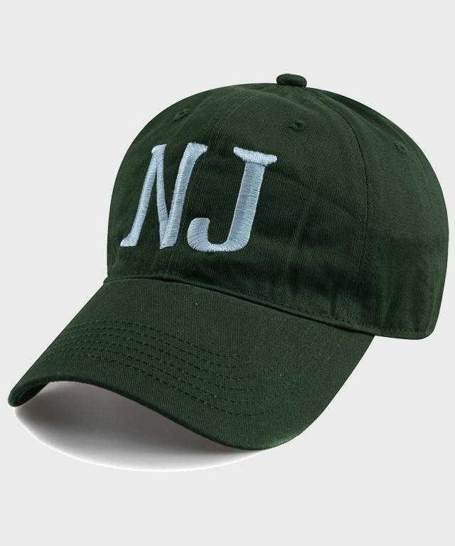 New Jersey N.J BALL CAP-DARK GREEN