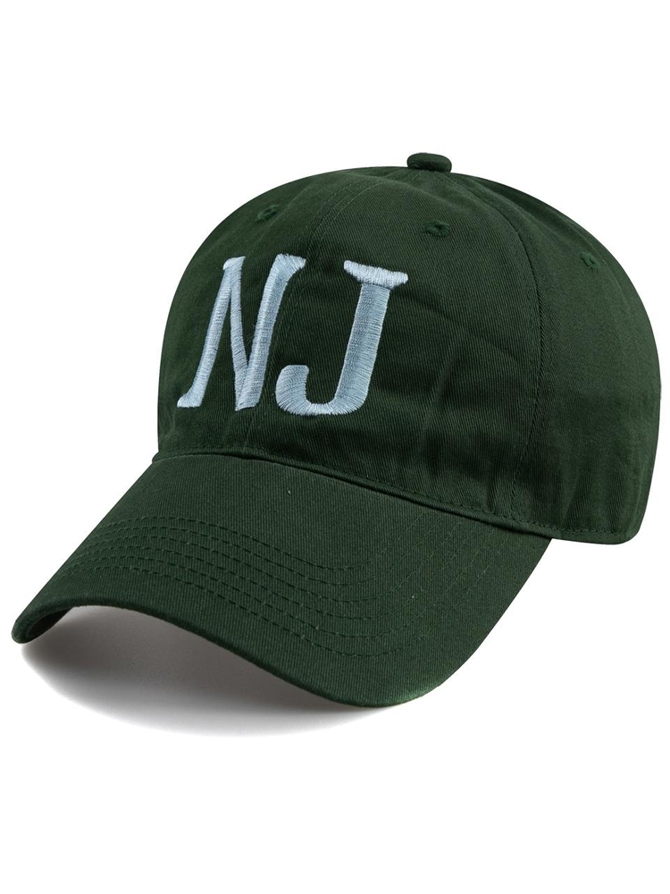 New Jersey N.J BALL CAP-DARK GREEN