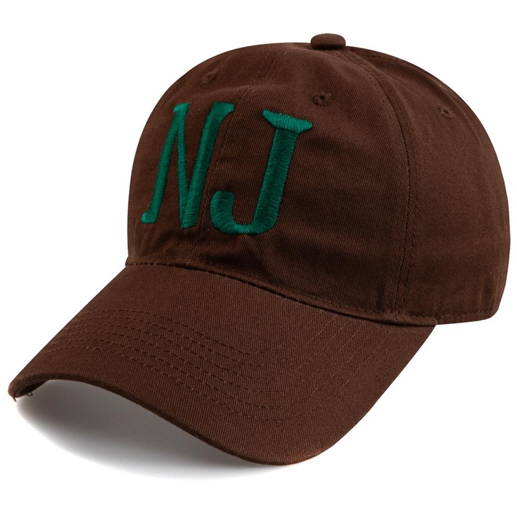 New Jersey N.J BALL CAP-BROWN