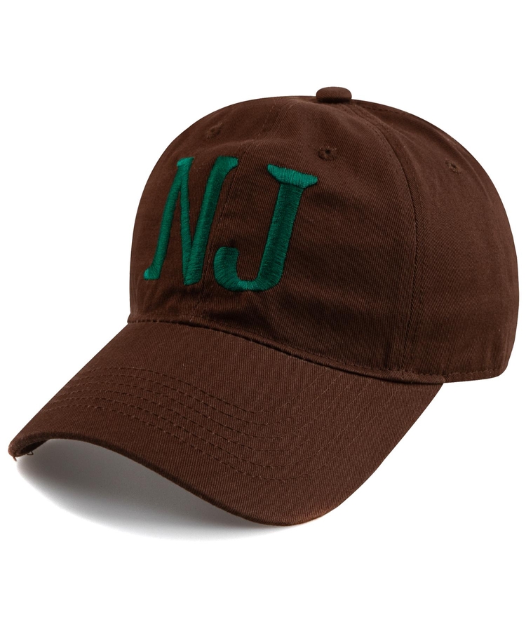 New Jersey N.J BALL CAP-BROWN