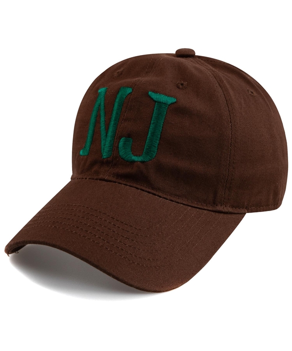 New Jersey N.J BALL CAP-BROWN