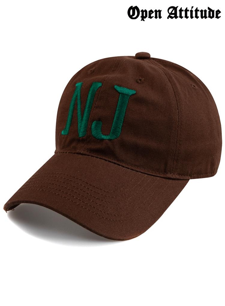 New Jersey N.J BALL CAP-BROWN