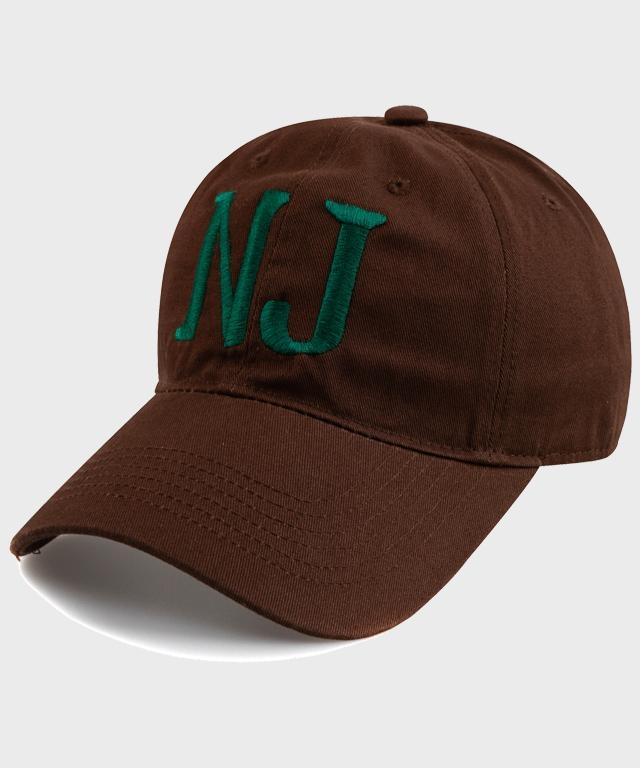 New Jersey N.J BALL CAP-BROWN