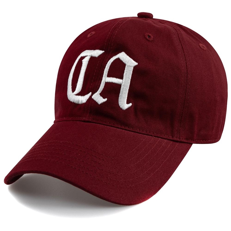 California C.A BALL CAP-BURGUNDY