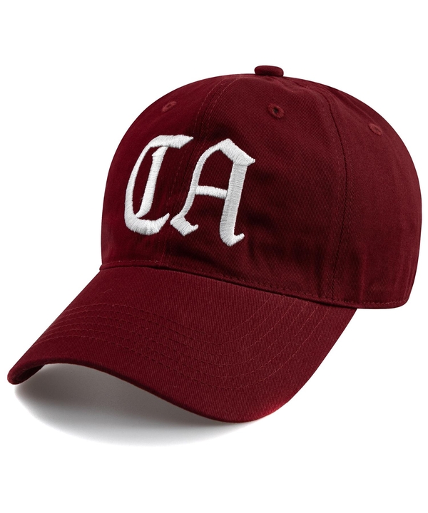 California C.A BALL CAP-BURGUNDY