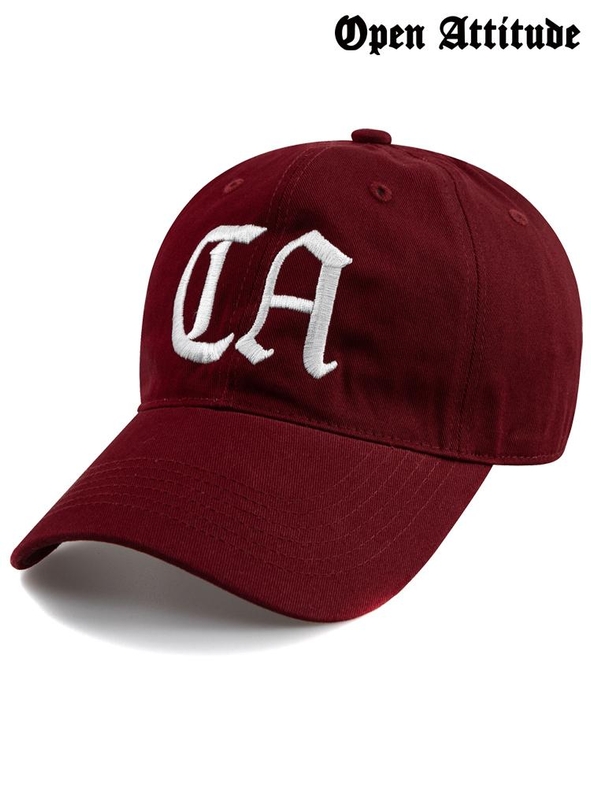 California C.A BALL CAP-BURGUNDY