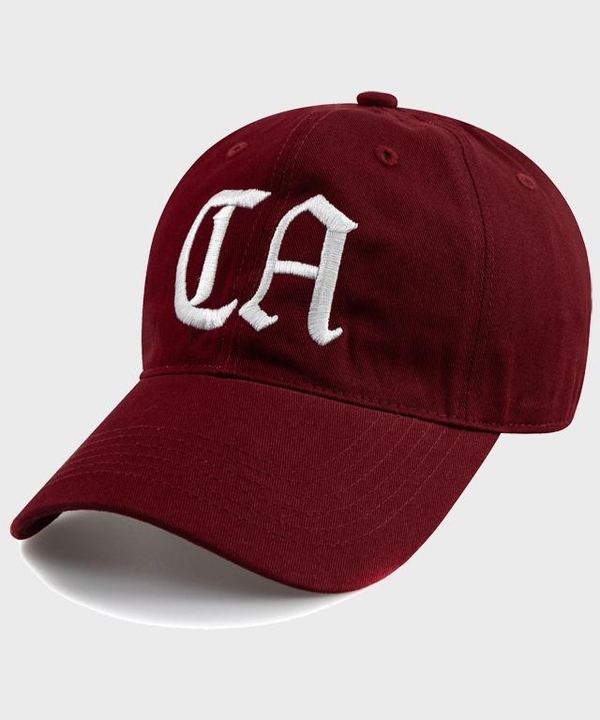 California C.A BALL CAP-BURGUNDY