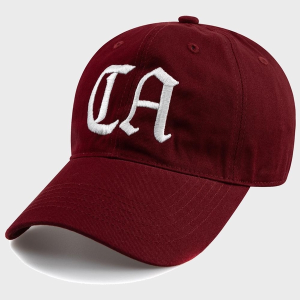 California C.A BALL CAP-BURGUNDY